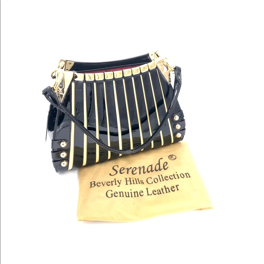 🌹BEVERLY HILLS LEATHER PATENT FINISH🌹VERY RICH - Picture 5 of 10
